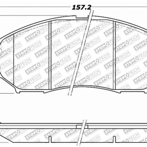 StopTech Street Select Brake Pads - Rear-Brake Pads - OE-Stoptech-STO305.08880-SMINKpower Performance Parts