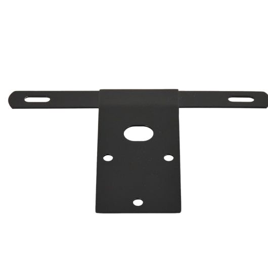 Kentrol 76-86 Jeep CJ License Plate Bracket - Powdercoat Black-tuningsupply.com