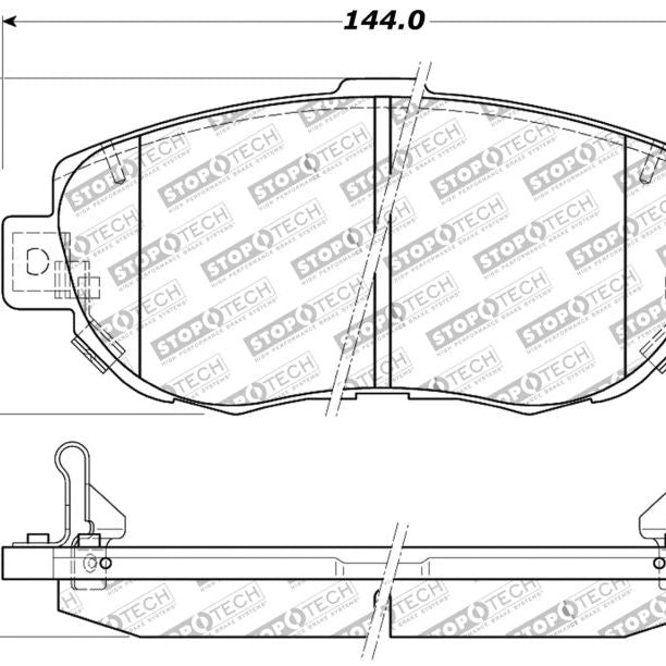 StopTech Performance 00-05 Lexus IS 250/300/350 / 02-09 SC 300/400/430 Front Brake Pads-Brake Pads - Performance-Stoptech-STO309.06190-SMINKpower Performance Parts