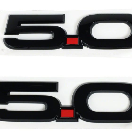 Ford Racing 15-17 Ford Mustang 5.0L Fender Emblem Black-tuningsupply.com