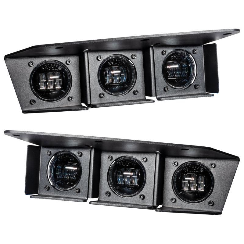 ORACLE Lighting 21-22 Ford Bronco Triple LED Fog Light Kit for Steel Bumper - White SEE WARRANTY-tuningsupply.com