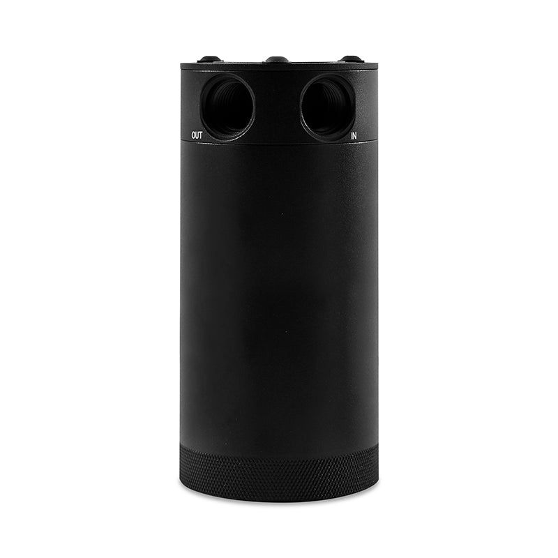 Mishimoto 2-Port Universal XL Baffled Catch Can - Black-tuningsupply.com