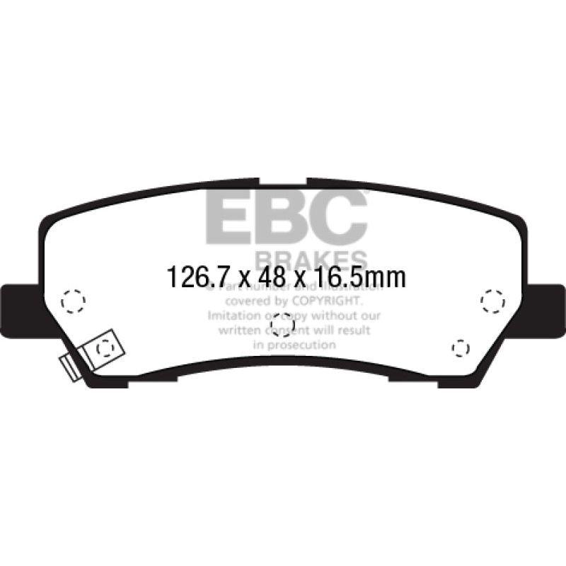 EBC 2015+ Ford Mustang 5.0L Bluestuff Rear Brake Pads-tuningsupply.com