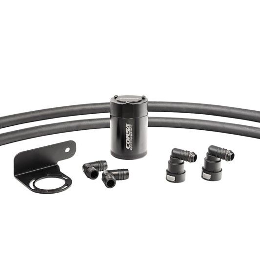 Corsa 2011-2024 Ford F-150 3.5L Turbo (Auto) Corsa Aluminum Oil Catch Can w/Mounting Bracket-tuningsupply.com