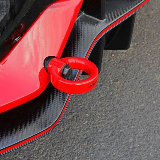 Perrin 10th Gen Civic SI/Type-R/Hatchback Tow Hook Kit (Rear) - Red-tuningsupply.com