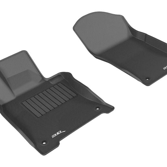 3D MAXpider 2014-2017 Infiniti Q50 Kagu 1st Row Floormat - Black-tuningsupply.com