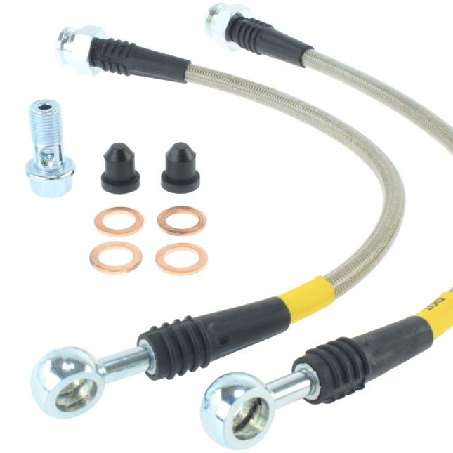 StopTech 02-06 Avalanche 1500 / 00-06 Yukon Denali 2WD Stainless Steel Rear Brake Lines-Brake Line Kits-Stoptech-STO950.66500-SMINKpower Performance Parts