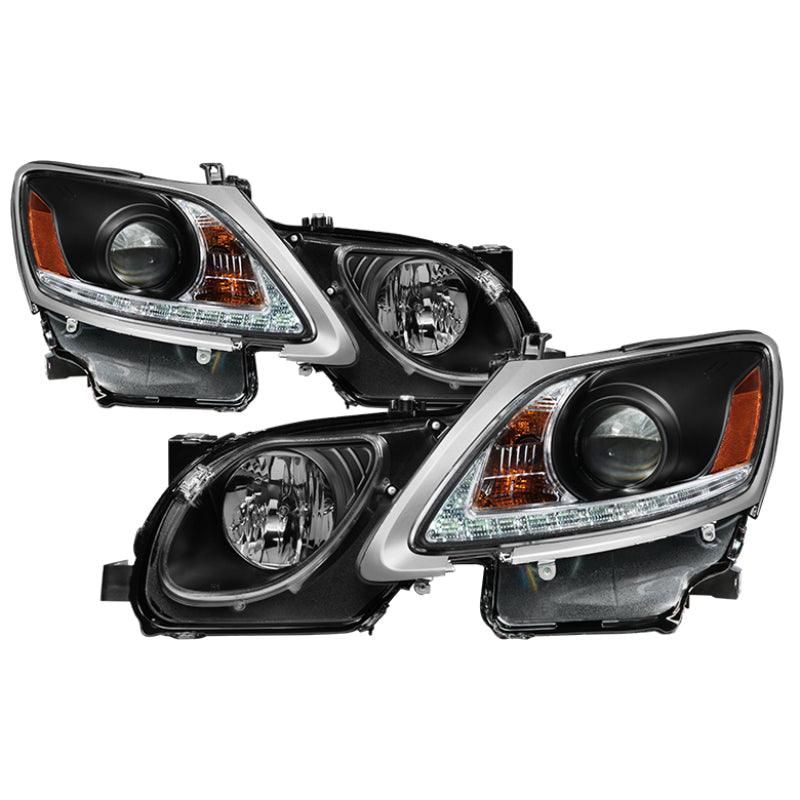 Spyder Lexus GS 300 / 350 / 450 06-11 Headlights - HID Model Only - Black PRO-YD-LG06-HID-DRL-BK - SMINKpower Performance Parts SPY5082800 SPYDER