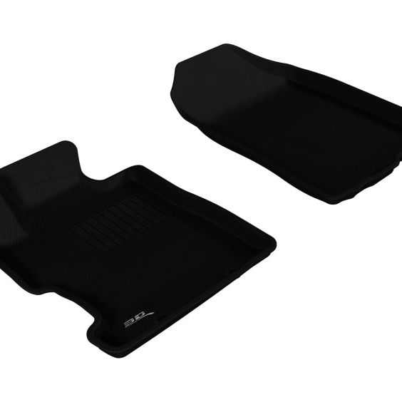 3D MAXpider 2006-2011 Honda Civic Kagu 1st Row Floormat - Black-tuningsupply.com