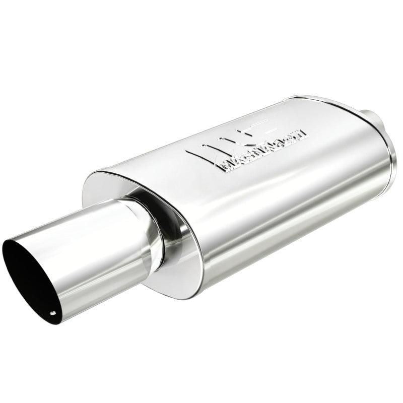 MagnaFlow Muffler W/Tip Mag SS 14X5X8 2.25/4.-tuningsupply.com