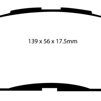 EBC 06-08 Toyota RAV 4 2.4 Greenstuff Front Brake Pads-tuningsupply.com