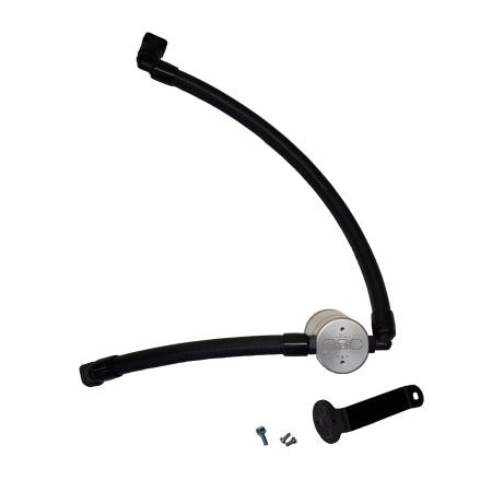 J&amp;L 2021-2024 Ford Bronco 2.7L 3.0 Oil Separator Passenger Side- Clear Anodized-tuningsupply.com