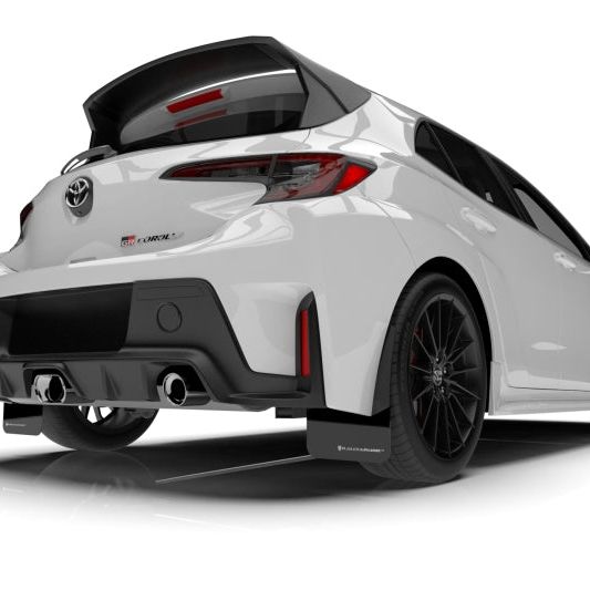 Rally Armor 2023 Toyota GR Corolla Black UR Mud Flap w/ White Logo - SMINKpower Performance Parts RALMF89-UR-BLK-WH Rally Armor