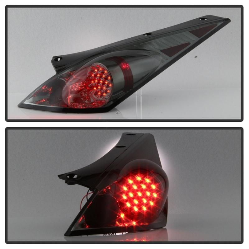 Spyder Nissan 350Z 03-05 LED Tail Lights Smoke ALT-YD-N350Z02-LED-SM - SMINKpower Performance Parts SPY5022530 SPYDER