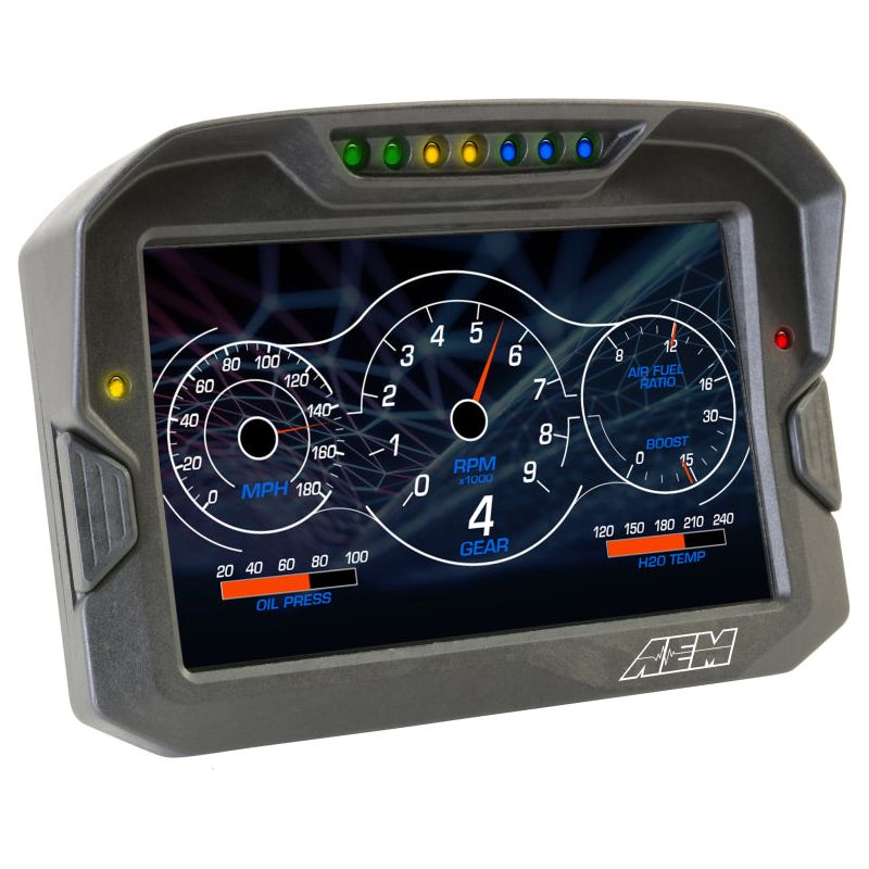 AEM CD-7 Logging GPS Enabled Race Dash Carbon Fiber Digital Display w/o VDM (CAN Input Only)-tuningsupply.com