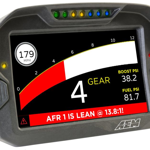 AEM CD-7 Non Logging Race Dash Carbon Fiber Digital Display (CAN Input Only)-tuningsupply.com