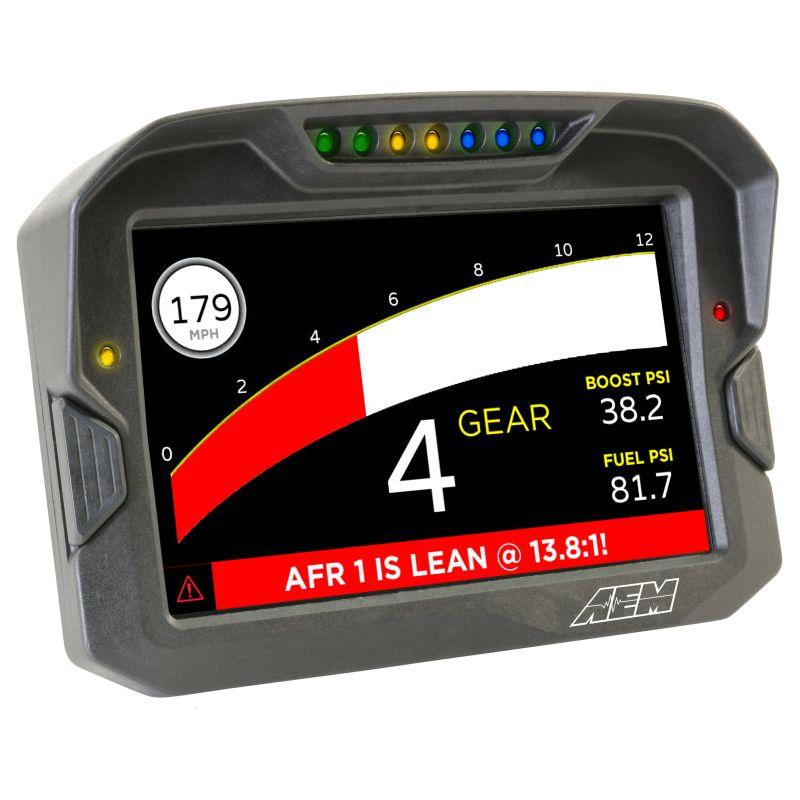 AEM CD-7 Non Logging GPS Enabled Race Dash Carbon Fiber Digital Display w/o VDM (CAN Input Only)-tuningsupply.com