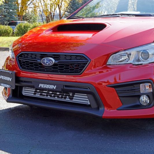 Perrin 2018+ Subaru WRX/STI w/ FMIC License Plate Holder-License Plate Relocation-Perrin Performance-PERPSP-BDY-205F-SMINKpower Performance Parts