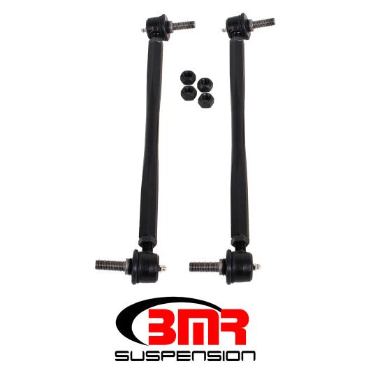 BMR 12-15 5th Gen Camaro Front Sway Bar End Link Kit - Black-tuningsupply.com