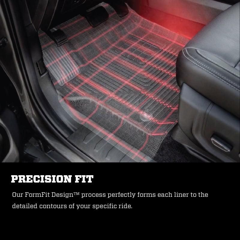 Husky Liners 21-23 Ford F-150 CC SC X-Act Contour Front & Second Row Seat Floor Liners - Black-tuningsupply.com