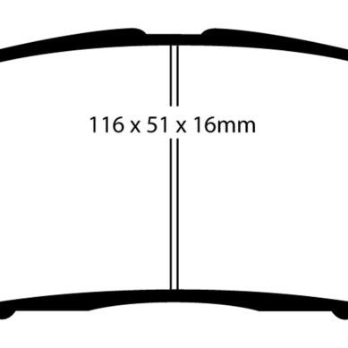 EBC 11-15 Scion IQ 1.3 Yellowstuff Front Brake Pads-tuningsupply.com