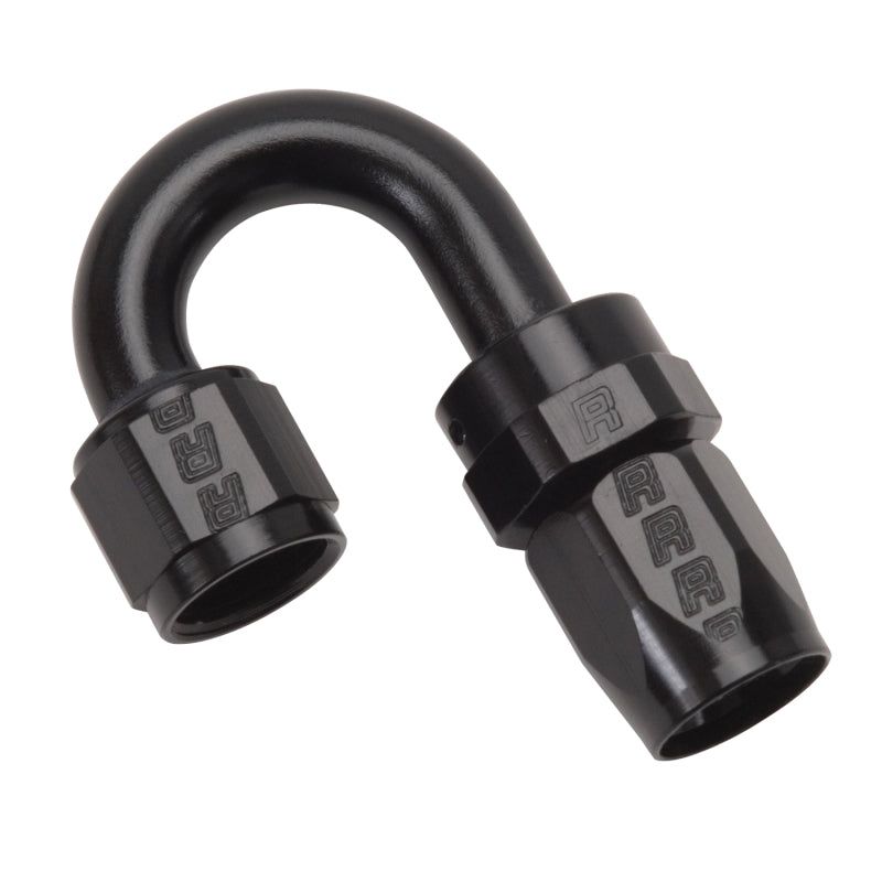 Russell Performance -8 AN Black 180 Degree Full Flow Swivel Hose End - SMINKpower Performance Parts RUS613515 Russell