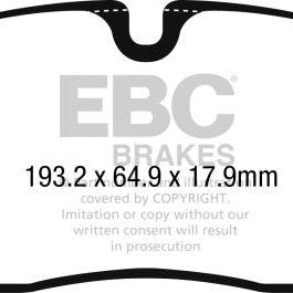 EBC 2017+ Jaguar F-Pace Ultimax2 Front Brake Pads-tuningsupply.com