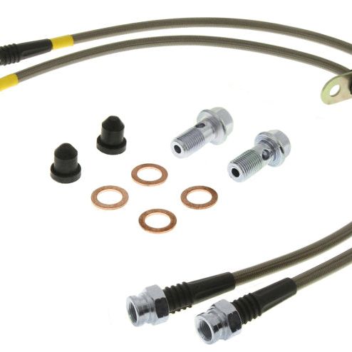 StopTech 00-04 Ferrari F360/04-05 F360 Stradale/96-02 Maranello Front Stainless Steel Brake Line Kit-Brake Line Kits-Stoptech-STO950.03003-SMINKpower Performance Parts