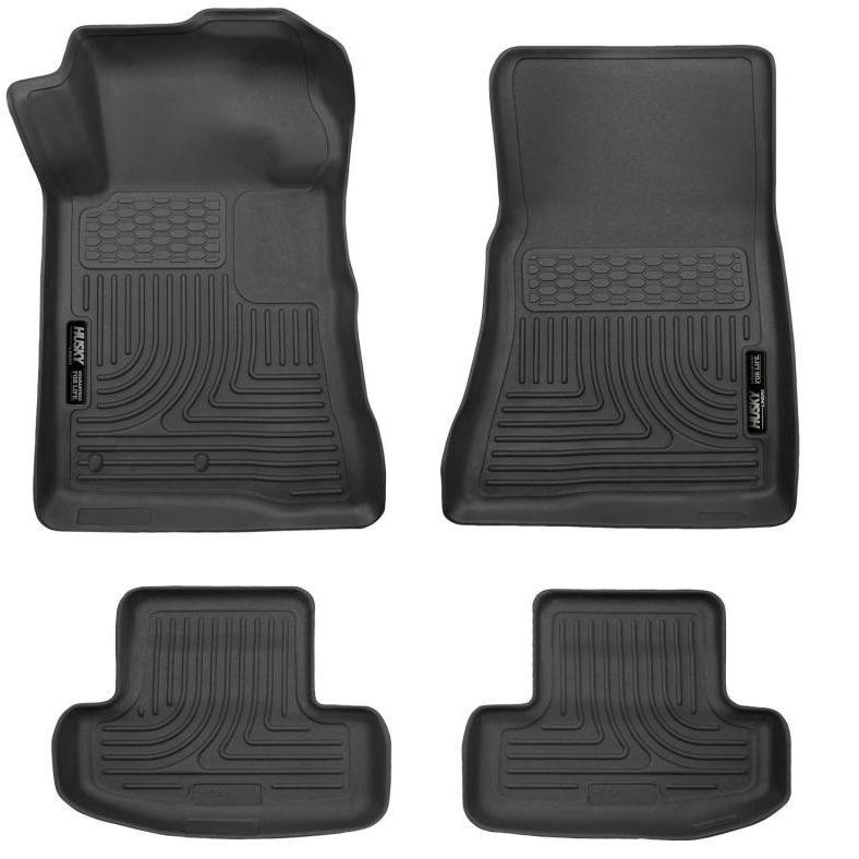 Husky Liners 10-12 Ford Mustang WeatherBeater Combo Black Floor Liners-tuningsupply.com