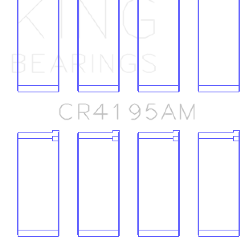 King Chrysler 420A (Size Standard) Connecting Rod Bearing Set-tuningsupply.com