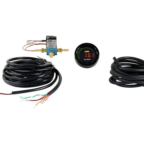 AEM X-Series Tru-Boost Controller Gauge w/ Boost Control Solenoid 80PSIg Internal MAP Sensor-tuningsupply.com