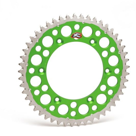 Renthal 04-23 Kawasaki KX 125/ 2-Stroke/ X/ XC/ KX450XCRear Twinring - Green 520-51P Teeth-Misc Powersports-Renthal-REN1120-520-51GPGN-SMINKpower Performance Parts