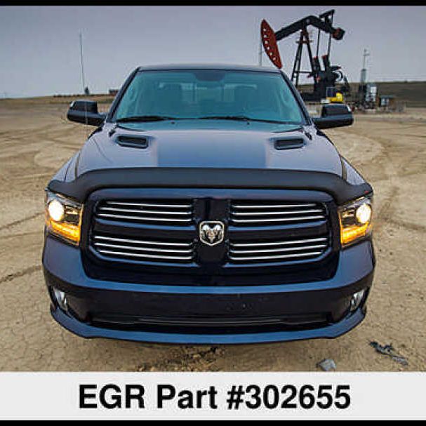 EGR 09-13 Dodge Ram Pickup Superguard Hood Shield - Matte (302655)-tuningsupply.com