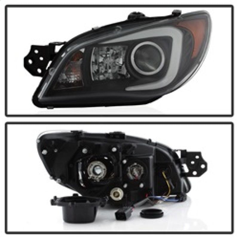 Spyder Subaru WRX 06-07 Projector Headlights - HID Model Only - Black PRO-YD-SWRX06-HID-LBDRL-BK-Headlights-SPYDER-SPY5083913-SMINKpower Performance Parts