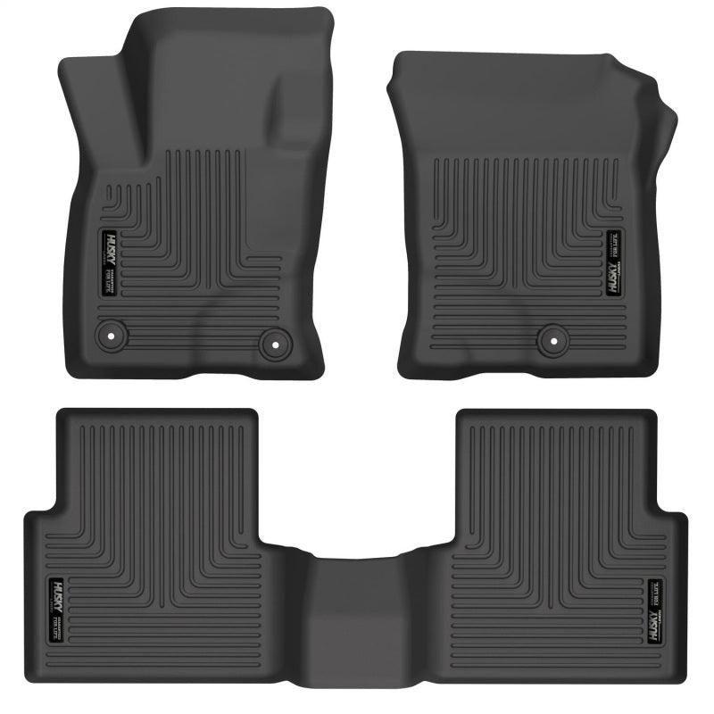 Husky Liners 21-22 Ford Bronco Sport WeatherBeater Front & 2nd Seat Floor Liners (Black)-tuningsupply.com