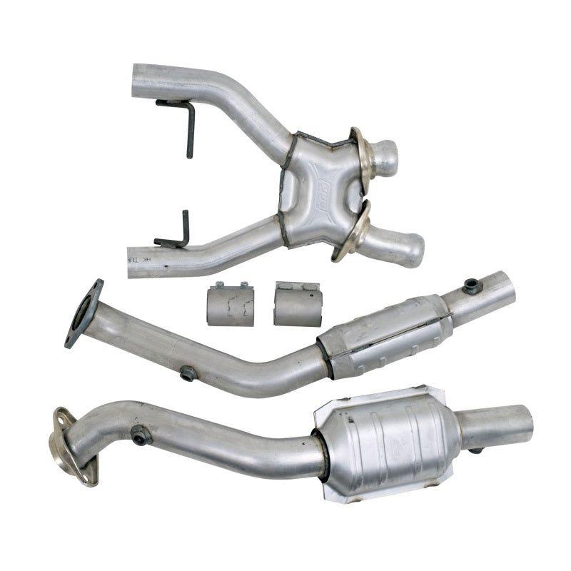 BBK 96-98 Mustang 4.6 Cobra High Flow X Pipe With Catalytic Converters - 2-1/2-tuningsupply.com