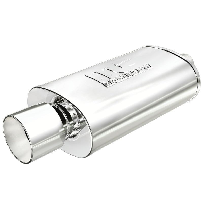 MagnaFlow Muffler W/Tip Mag SS 14X5X8 2.25/4.-tuningsupply.com