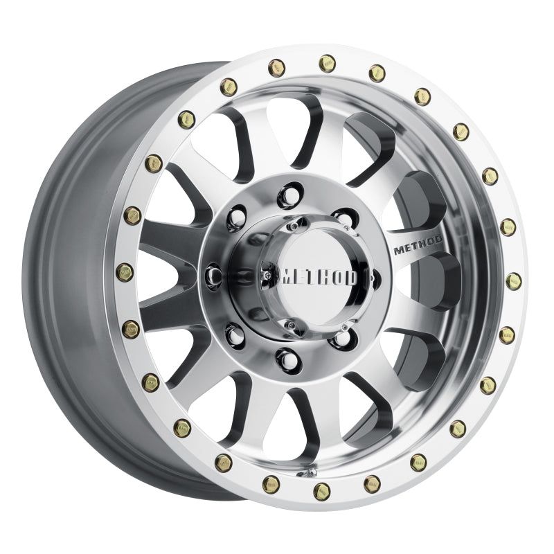 Method MR304 Double Standard 20x10 -18mm Offset 8x180 130.81mm CB Machined/Clear Coat Wheel-tuningsupply.com