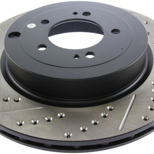 StopTech Slotted & Drilled Sport Brake Rotor-Brake Rotors - Slot & Drilled-Stoptech-STO127.46075R-SMINKpower Performance Parts