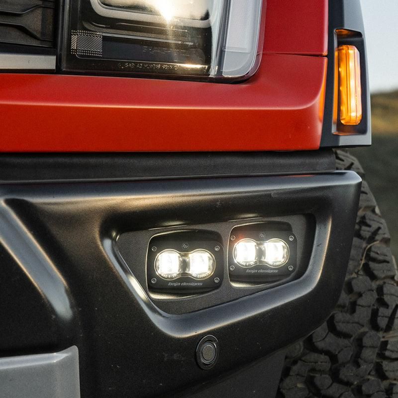 Baja Designs 21-22 Ford F-150 Raptor S2 SAE Dual Fog Pocket Light Kit - Clear-tuningsupply.com