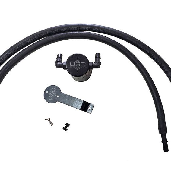 J&amp;L 2020-2024 Ford Explorer 2.3L EcoBoost Driver Side Oil Separator 3.0 - Black Anodized-tuningsupply.com