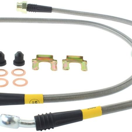 StopTech 04-07 STi Stainless Steel Rear Brake Lines-Brake Line Kits-Stoptech-STO950.47504-SMINKpower Performance Parts