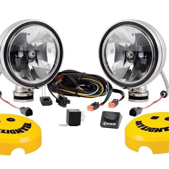 KC HiLiTES 6in. Daylighter Gravity G6 LED Lights 20w Spot Beam (Pair Pack System) - Black SS-tuningsupply.com