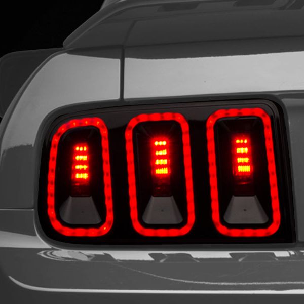 Raxiom 05-09 Ford Mustang Gen5 Tail Lights- Black Housing (Smoked Lens) - SMINKpower Performance Parts RAX49169 Raxiom