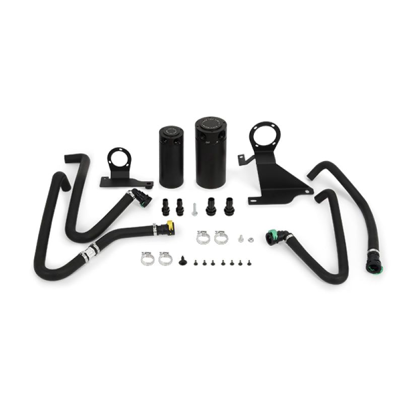 Mishimoto 11-14 Ford F-150 EcoBoost 3.5L Baffled Oil Catch Can Kit - Black-tuningsupply.com