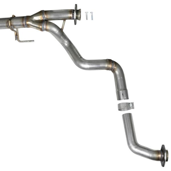 aFe POWER Twisted Steel Y-Pipe 2-1/4in 409 SS Exhaust System 2018 Jeep Wrangler (JL) V6-3.6L-tuningsupply.com