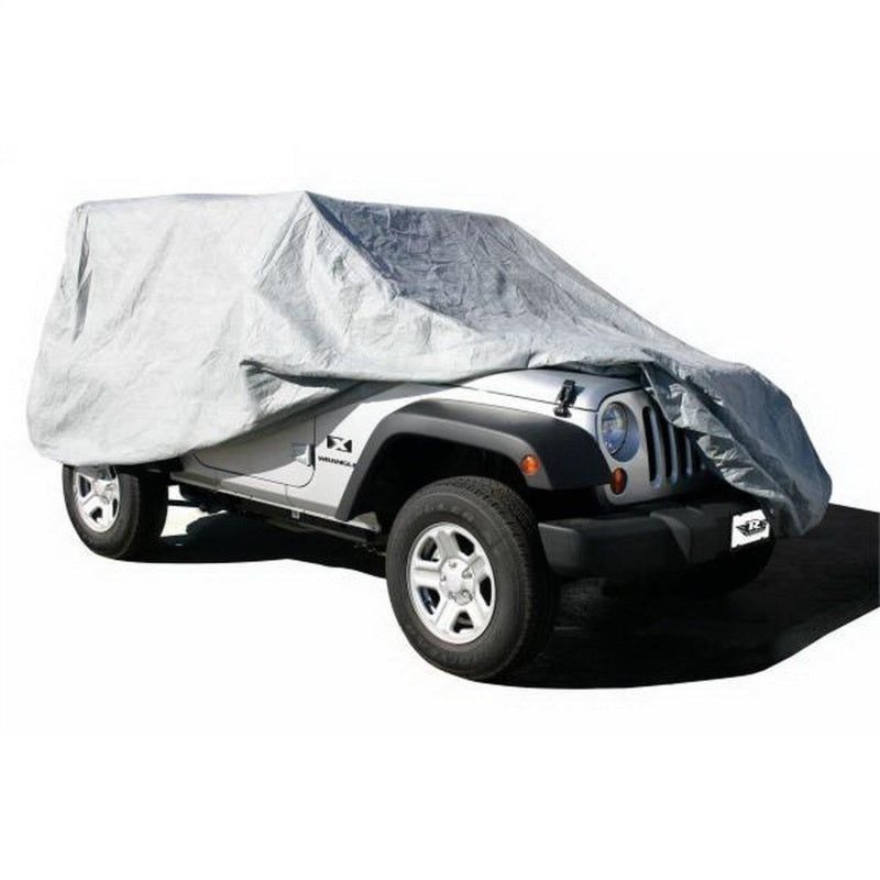 Rampage 2007-2018 Jeep Wrangler(JK) Car Cover - Grey-Car Covers-Rampage-RAM1203-SMINKpower Performance Parts