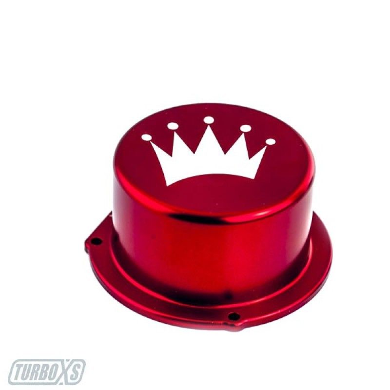 Turbo XS 15-16 Subaru WRX Billet Aluminum Vacuum Pump Cover - Red-Engine Covers-Turbo XS-TXSW15-VPC-RED-SMINKpower Performance Parts