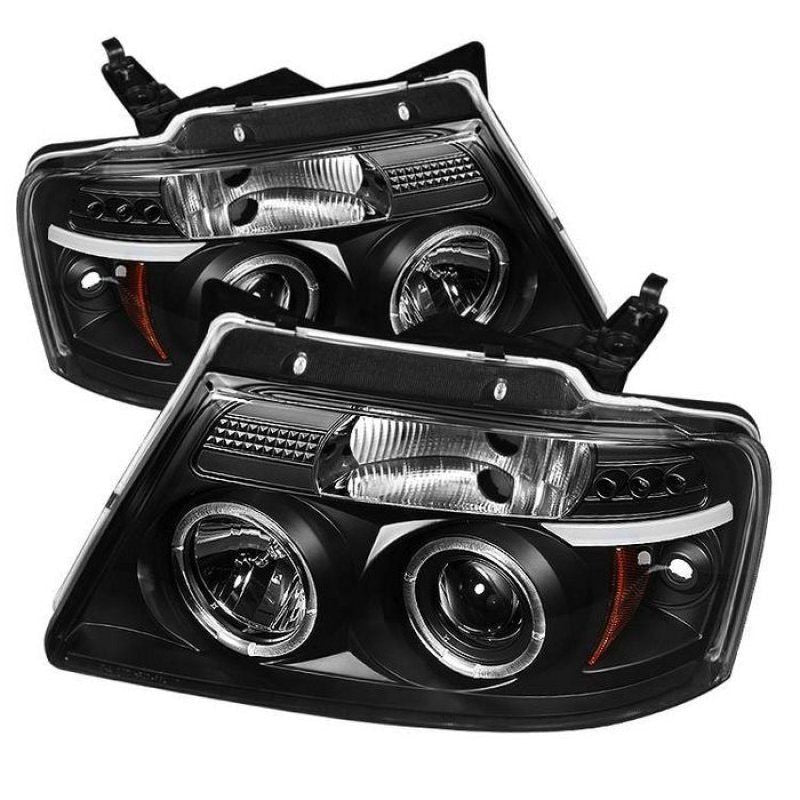 Spyder Ford F150 04-08 Projector Headlights Version 2 LED Halo LED Blk PRO-YD-FF15004-HL-G2-BK-Headlights-SPYDER-SPY5010209-SMINKpower Performance Parts