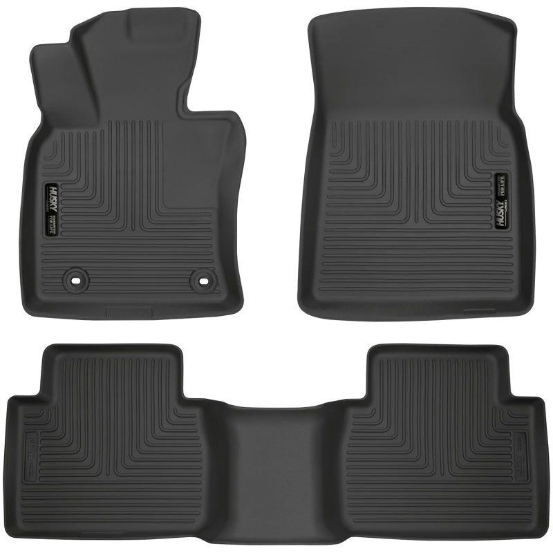 Husky Liners 2018 Toyota Camry Weatherbeater Black Front & 2nd Seat Floor Liners-tuningsupply.com